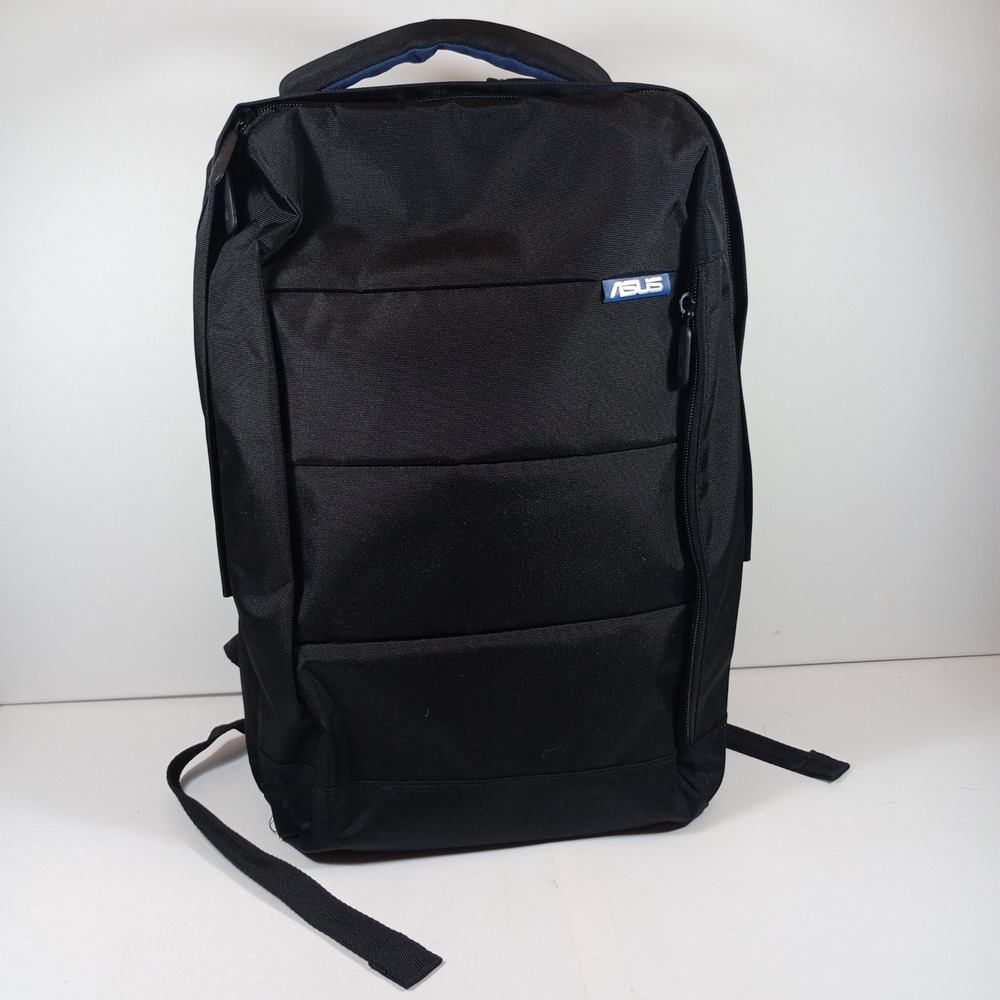 ASUS Laptop Backpack One Size Black Excellent Slim Padded Tech Commuter Bag
